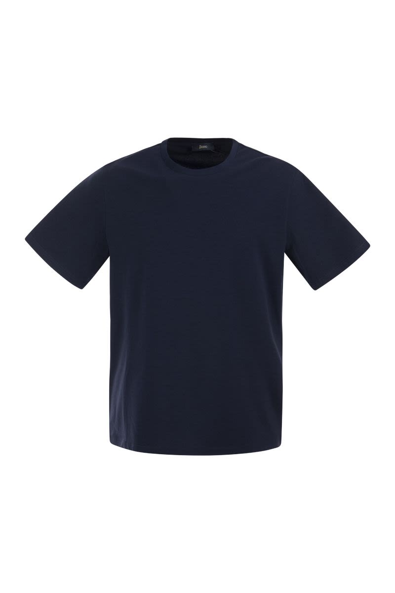 Stretch cotton jersey T-shirt