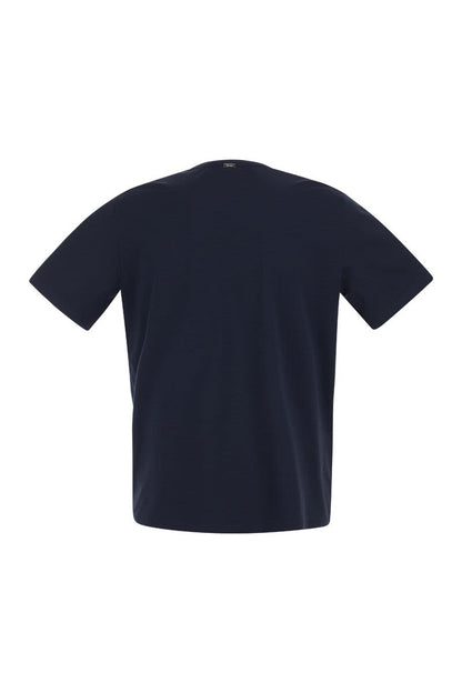 Stretch cotton jersey T-shirt