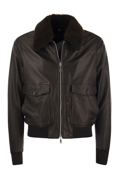 Lambskin bomber jacket - VOGUERINI