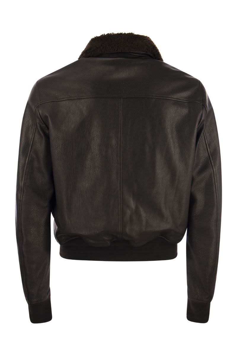 Lambskin bomber jacket - VOGUERINI