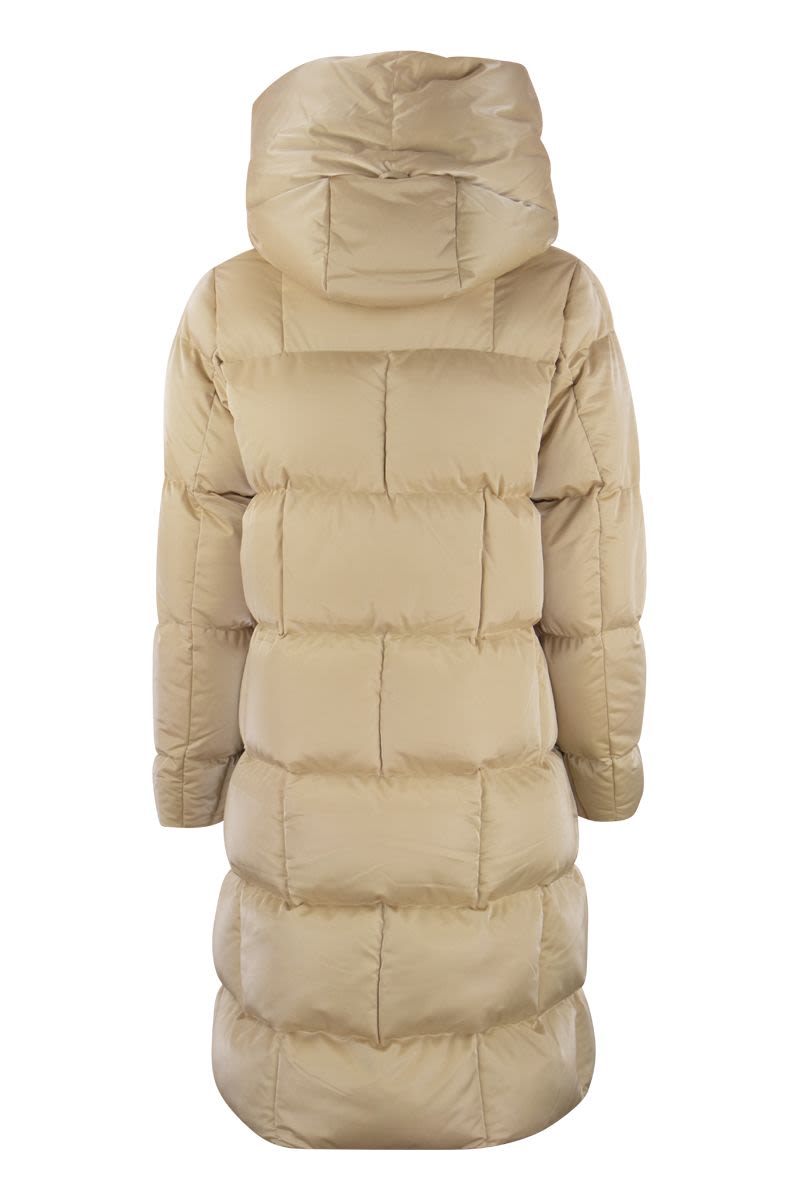 ORLIN - Long Hooded Down Jacket - VOGUERINI