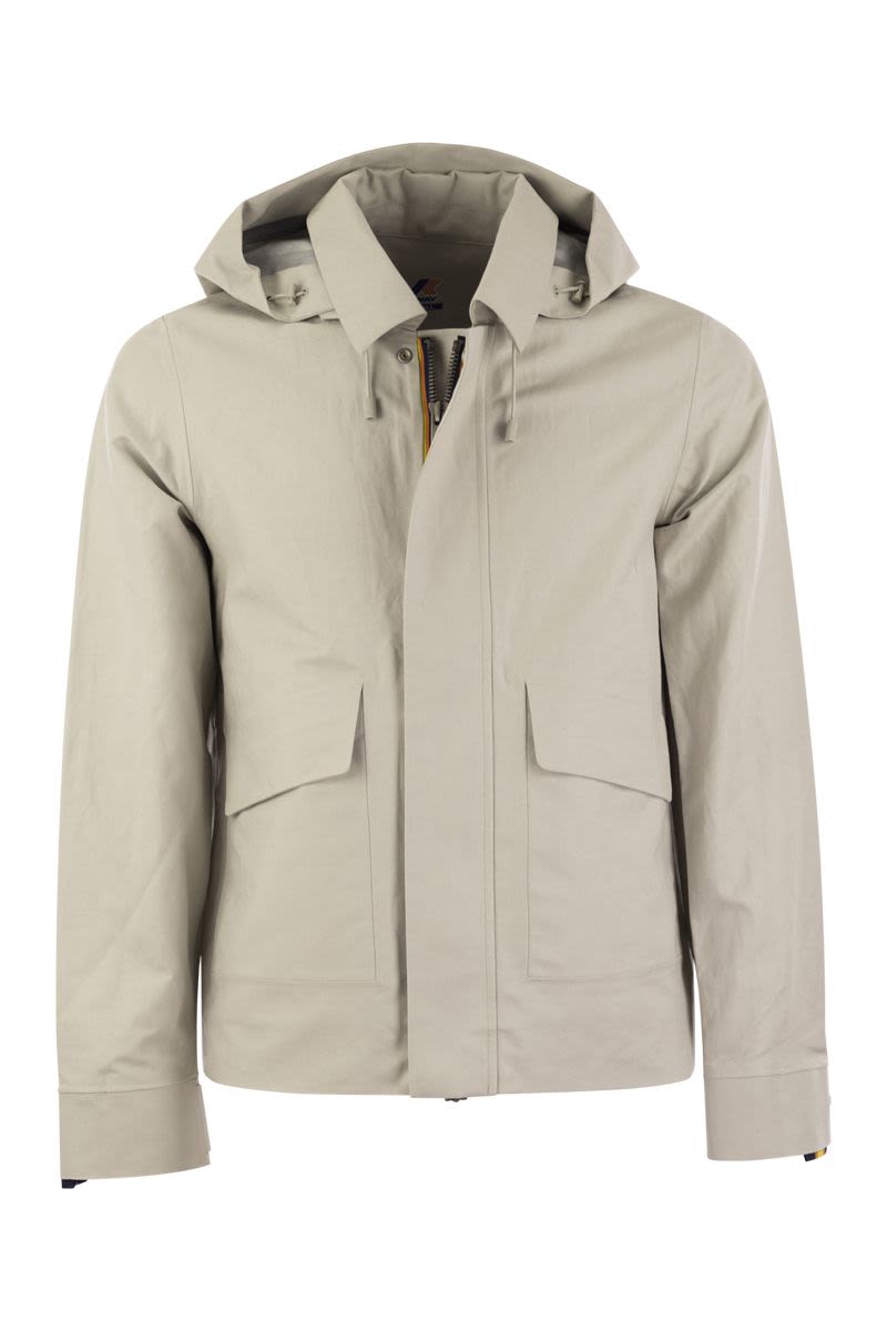 KAYA LINEN BLEND 2L - Hooded jacket