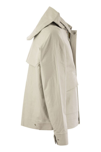 KAYA LINEN BLEND 2L - Hooded jacket