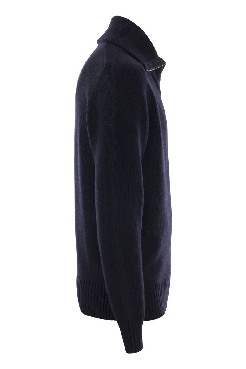 Wool cardigan with zip - VOGUERINI
