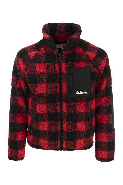 SHERPA CHECK 6151 - Jacket with pocket - VOGUERINI