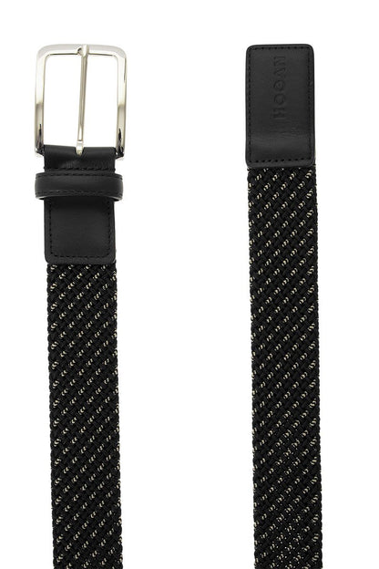 Elastic belt in fabric and leather - VOGUERINI