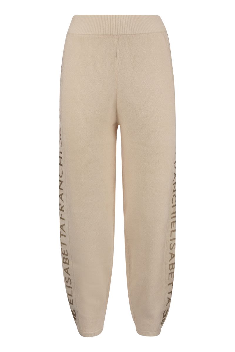 Logo chenille jogger trousers - VOGUERINI