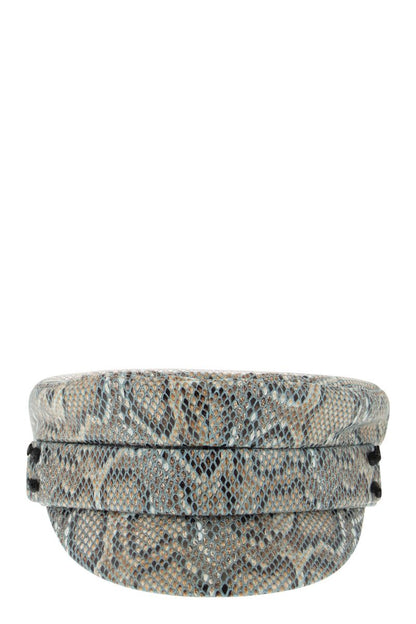 BAKER BOY - Snake pattern cap - VOGUERINI