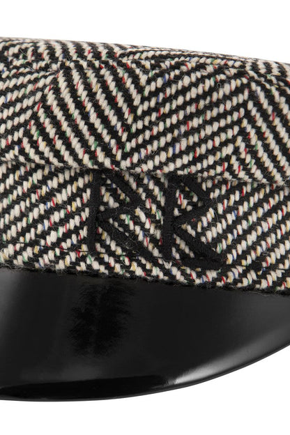 BAKER BOY - Striped wool blend hat - VOGUERINI