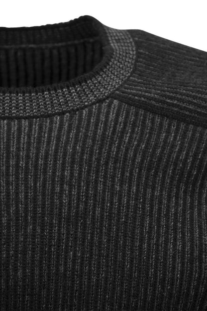 DINGHY - Ribbed Cashmere Reversible Crew Neck Sweater - VOGUERINI