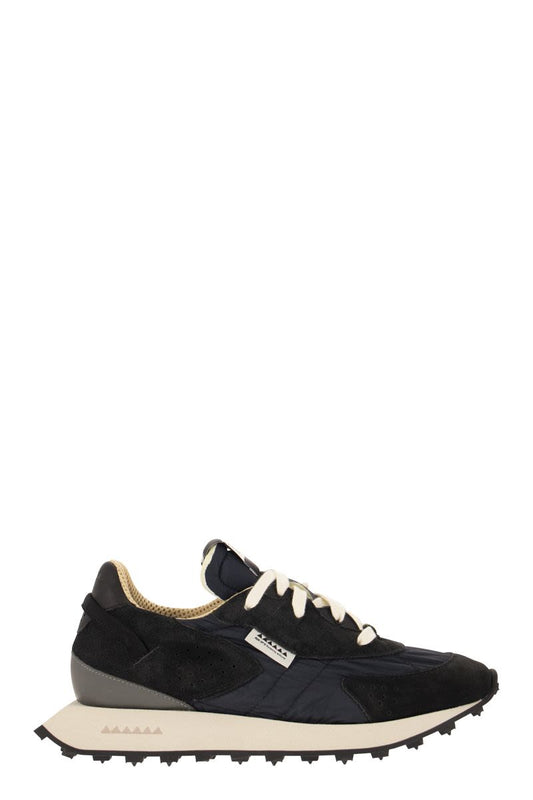 KRIPTO M - Suede and nylon trainers - VOGUERINI