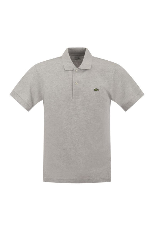 Short-sleeved mélange polo shirt - VOGUERINI