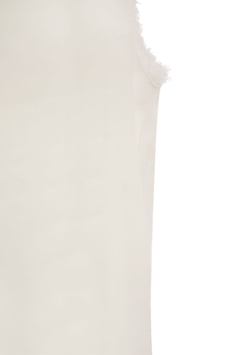 ADRIEN - Linen sleeveless jumper - VOGUERINI