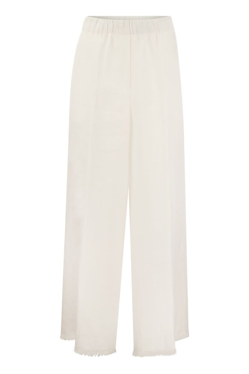 RYAN - Loose linen trousers - VOGUERINI