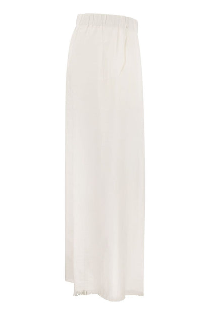 RYAN - Loose linen trousers - VOGUERINI