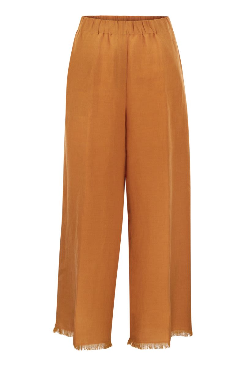 RYAN - Loose linen trousers - VOGUERINI