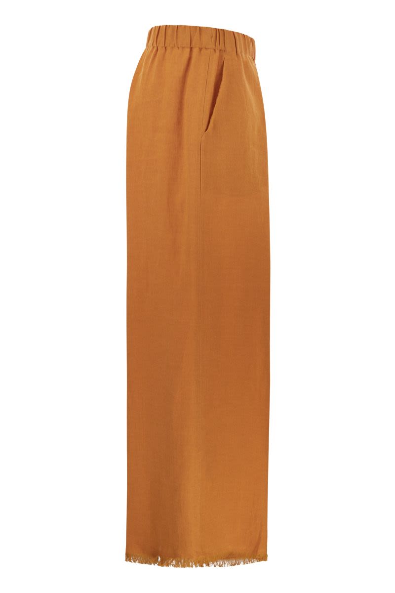 RYAN - Loose linen trousers - VOGUERINI