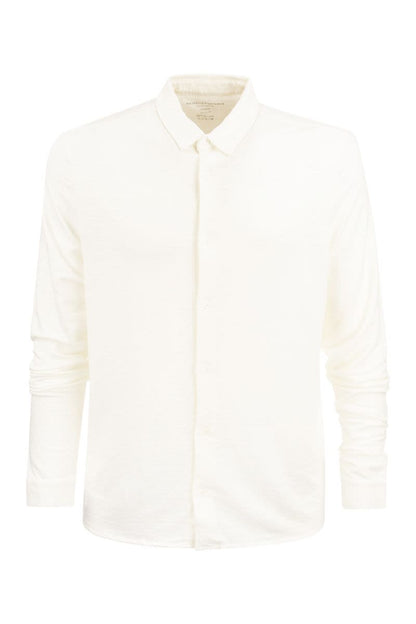 Long-sleeved linen shirt - VOGUERINI