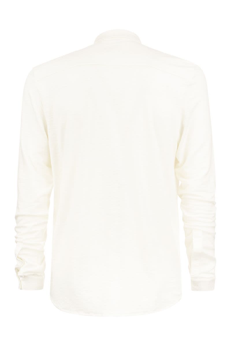 Long-sleeved linen shirt - VOGUERINI