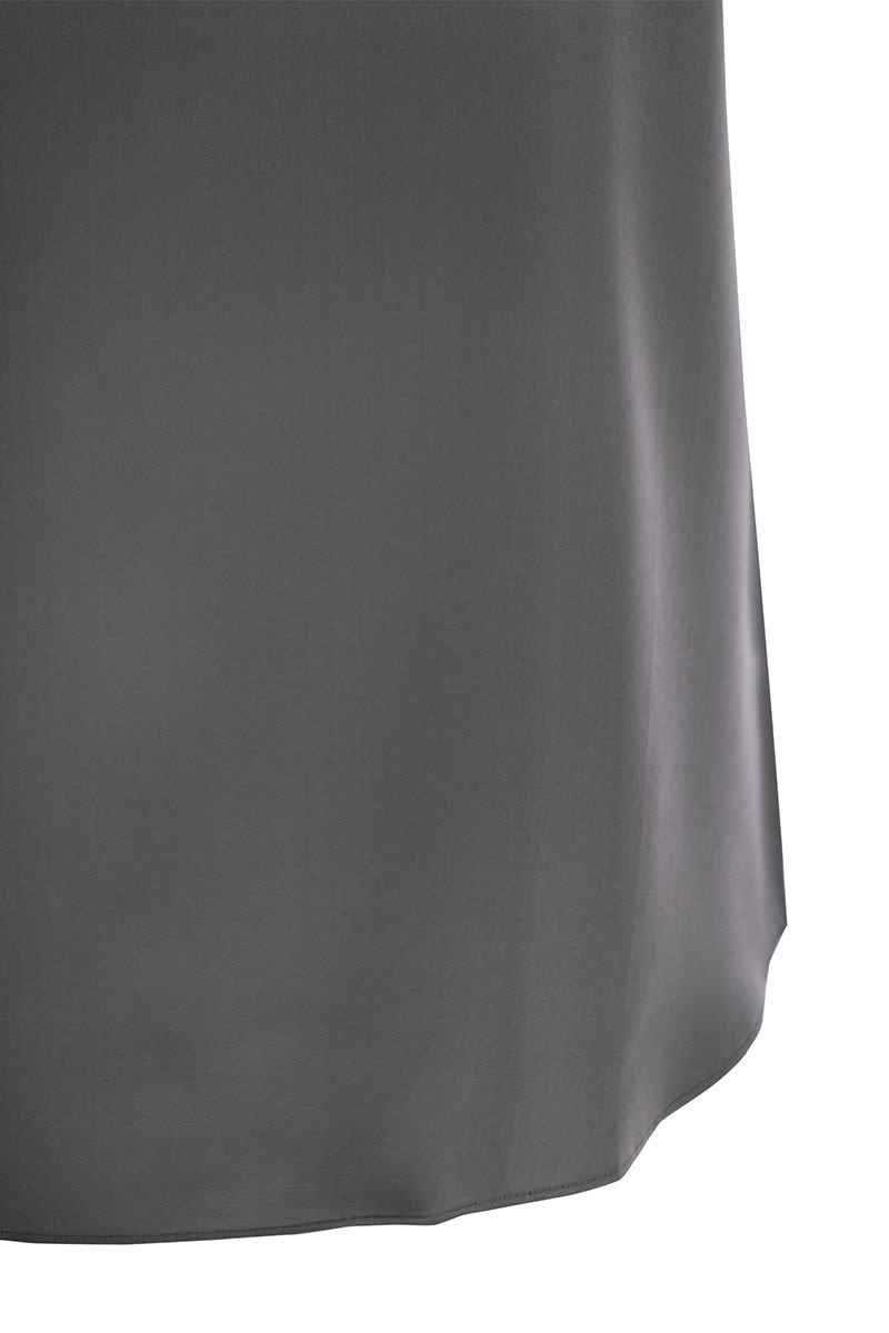 Reversible stretch silk satin top - VOGUERINI