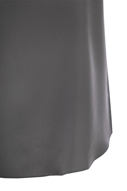 Reversible stretch silk satin top - VOGUERINI