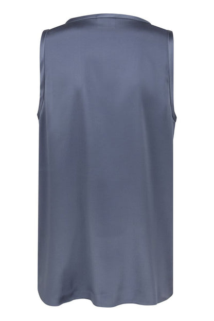 Stretch silk satin top - VOGUERINI