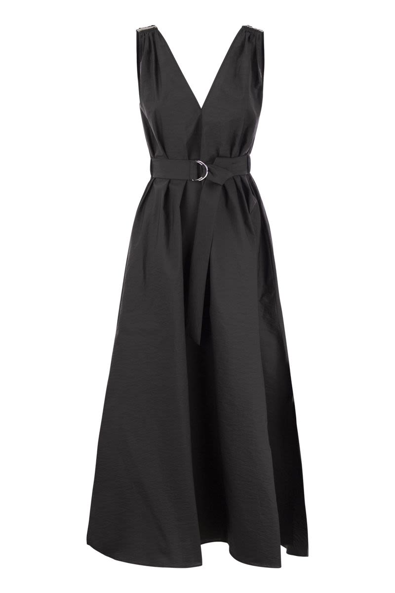 Sleeveless dress with monile - VOGUERINI