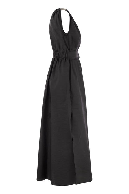 Sleeveless dress with monile - VOGUERINI