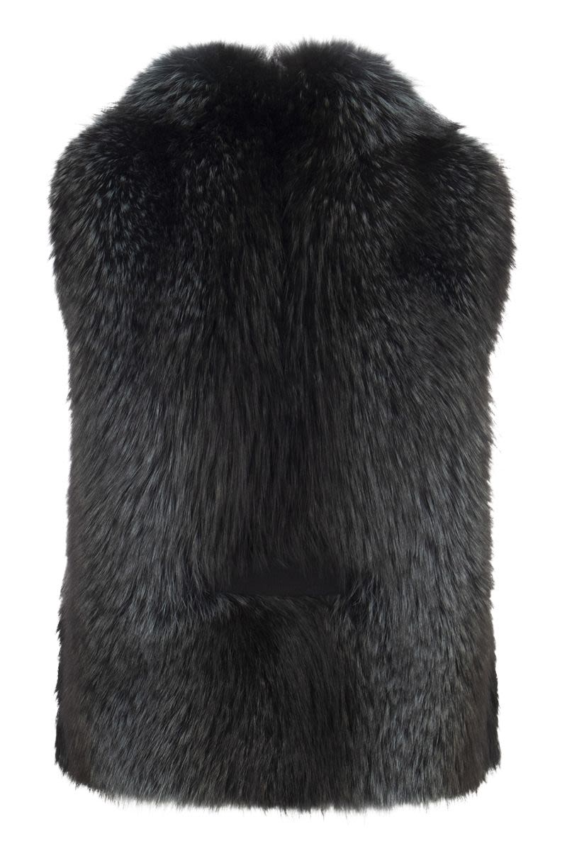 Fox Fur Vest - VOGUERINI