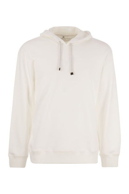 Cotton fleece hooded topwear - VOGUERINI