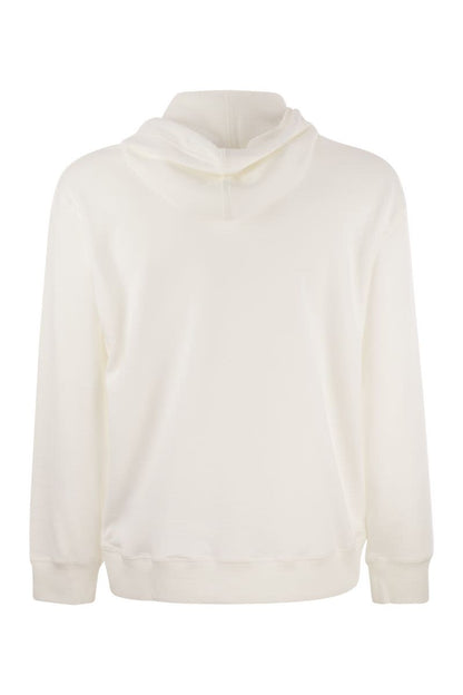 Cotton fleece hooded topwear - VOGUERINI