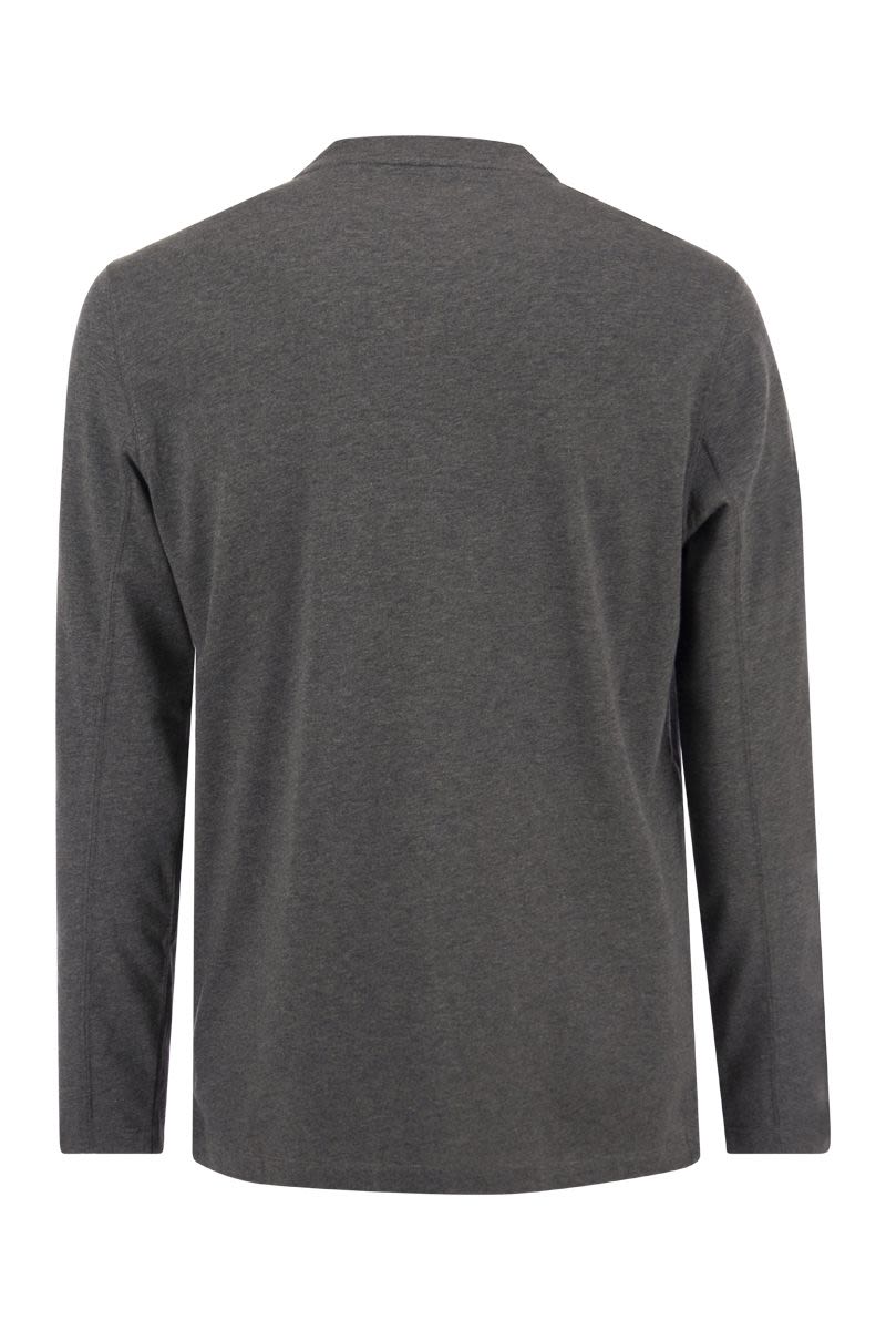 Long-sleeved crew-neck T-shirt - VOGUERINI