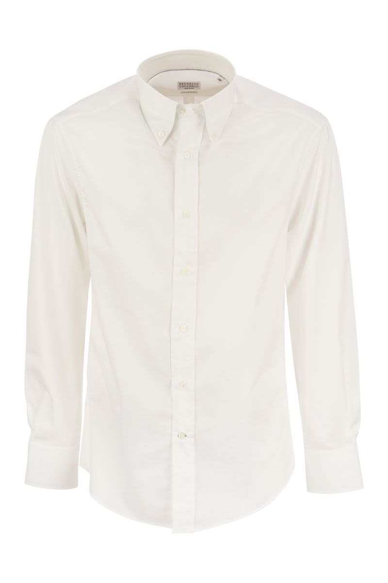 Slim fit twill shirt button down - VOGUERINI