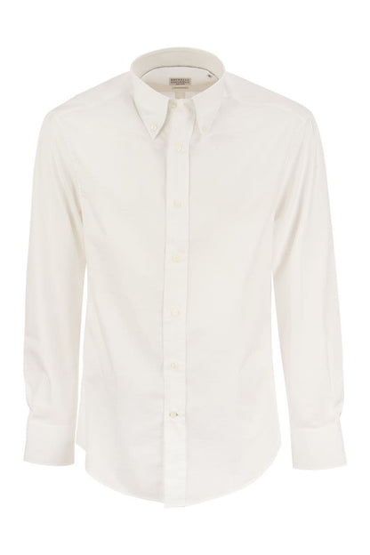 Slim fit twill shirt button down - VOGUERINI