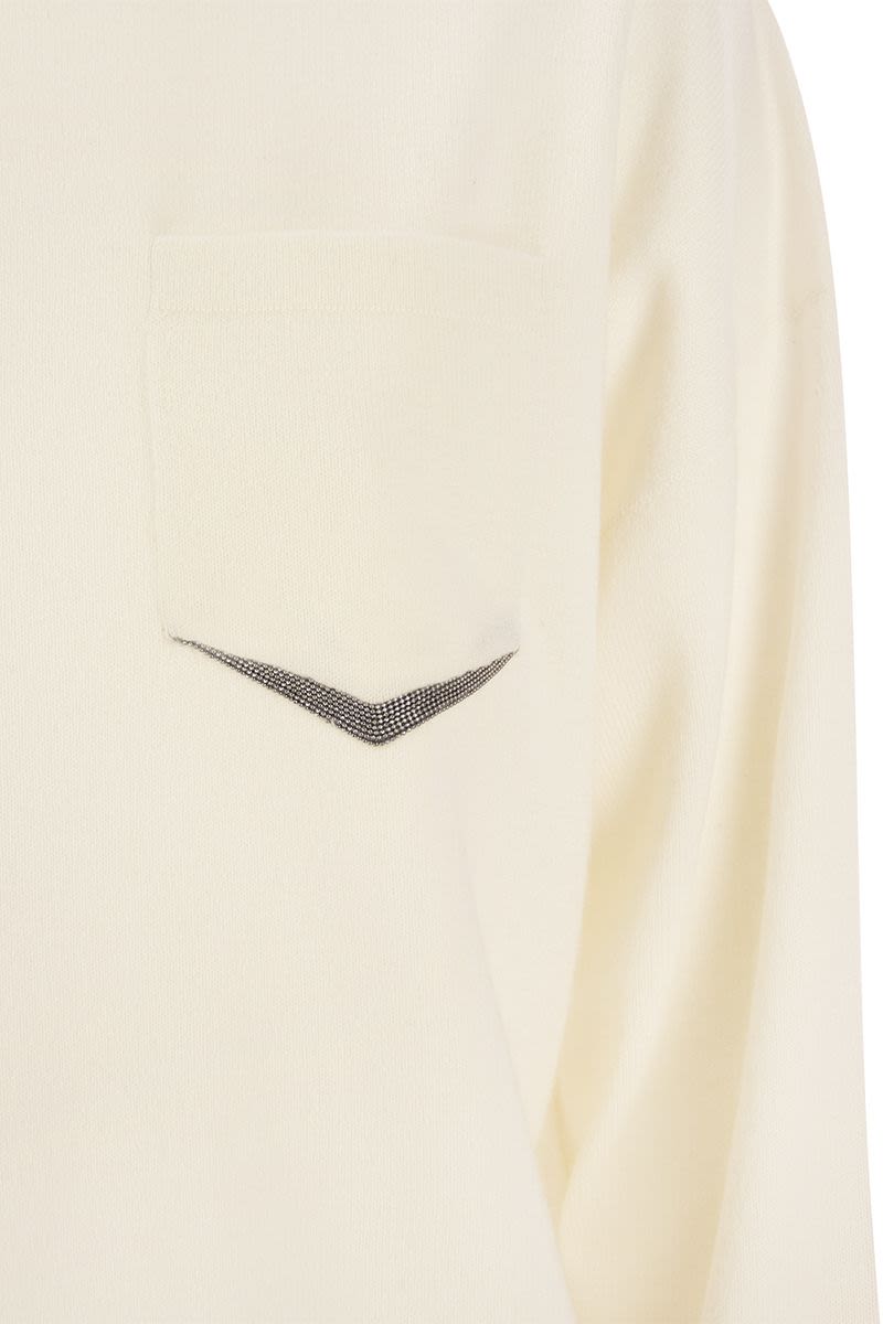 Cashmere sweater with pocket - VOGUERINI