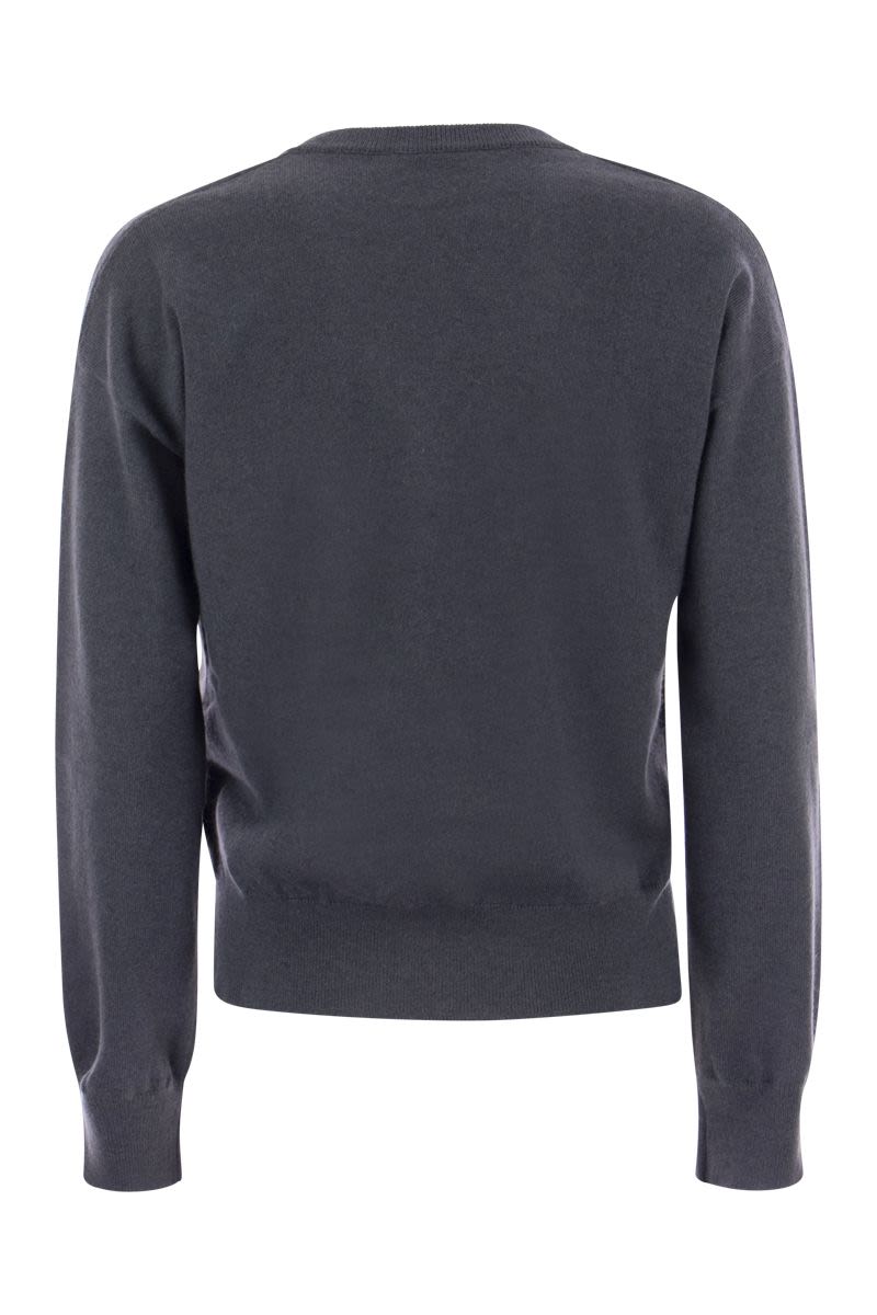 Cashmere sweater with pocket - VOGUERINI