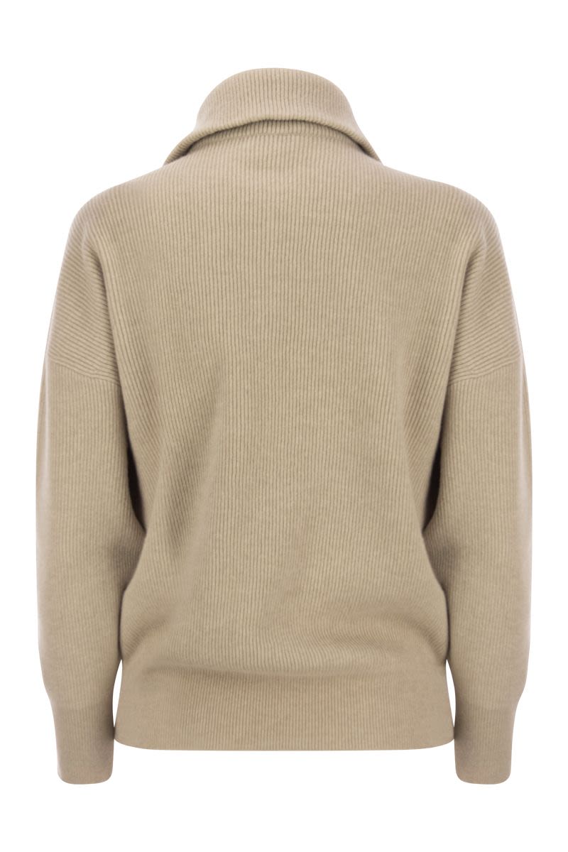 Cashmere sweater with shining detail - VOGUERINI