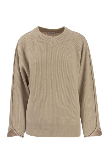 Cashmere sweater with Monile - VOGUERINI