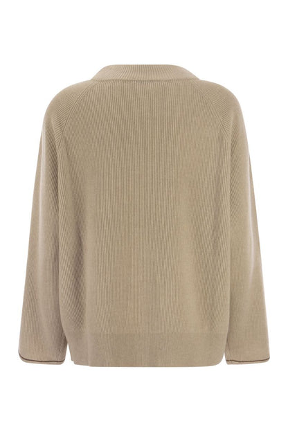 Cashmere sweater with Monile - VOGUERINI