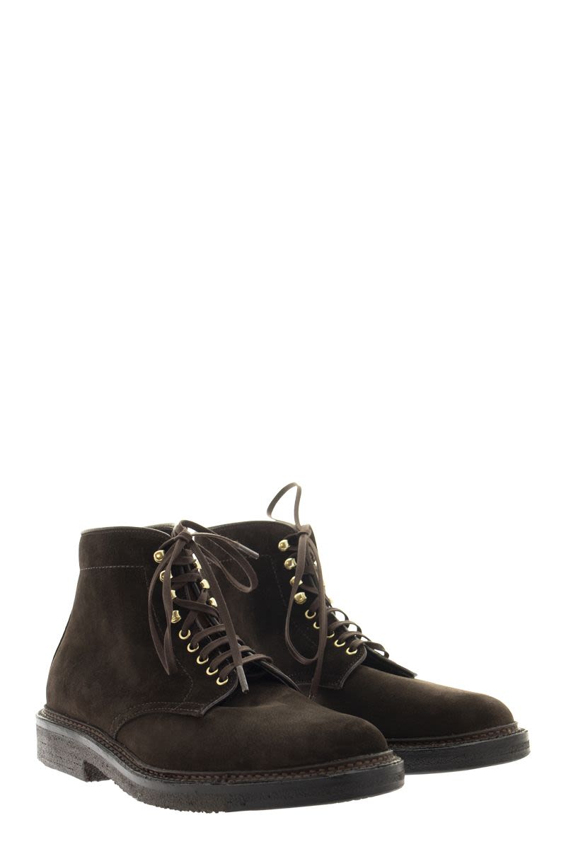 BROWN SUEDE BOOT - VOGUERINI