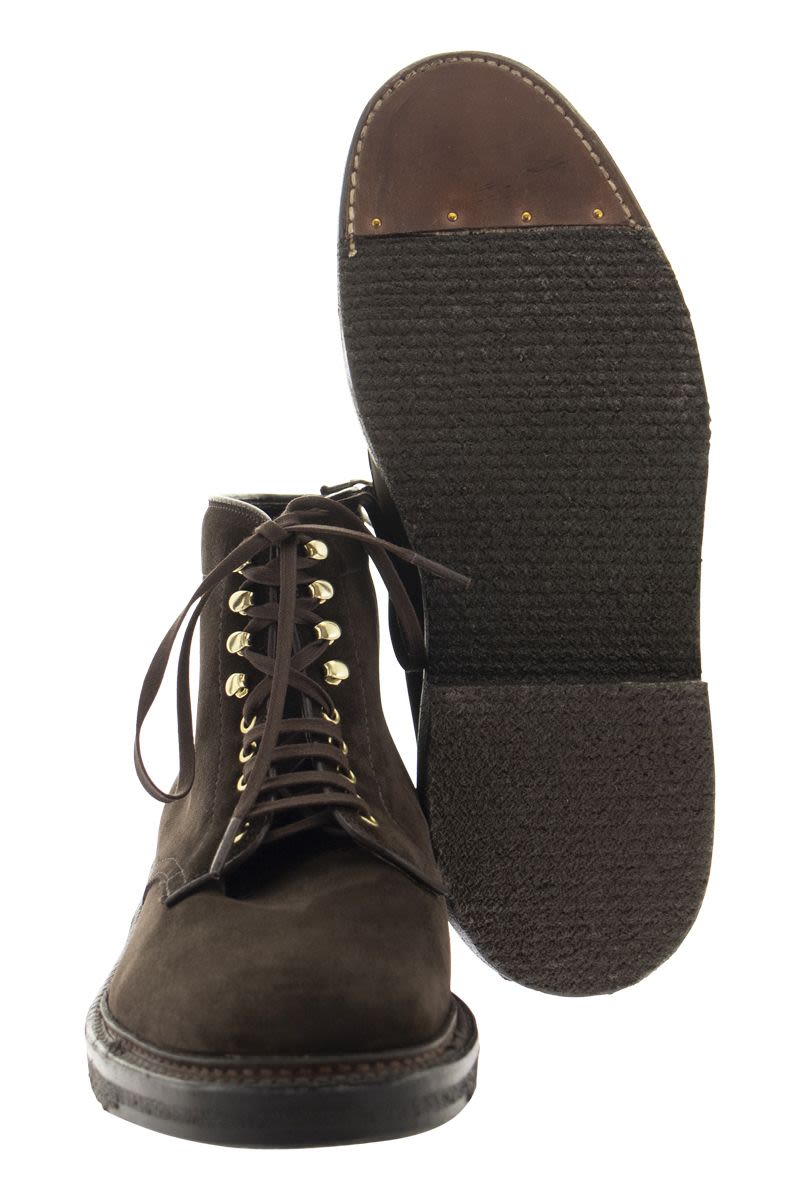 BROWN SUEDE BOOT - VOGUERINI