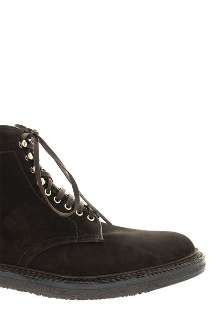 BROWN SUEDE BOOT - VOGUERINI