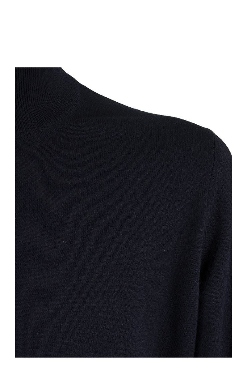 Cashmere turtleneck Sweater with zipper - VOGUERINI