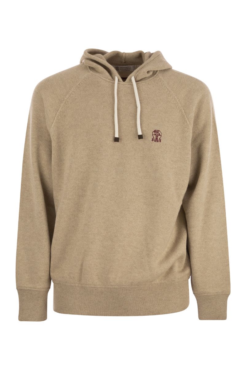 Cashmere topwear style hooded sweater - VOGUERINI