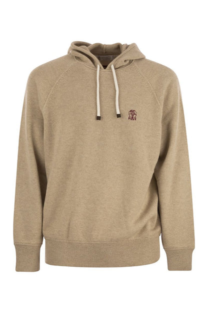 Cashmere topwear style hooded sweater - VOGUERINI