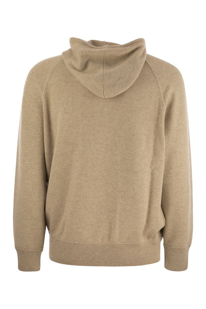 Cashmere topwear style hooded sweater - VOGUERINI