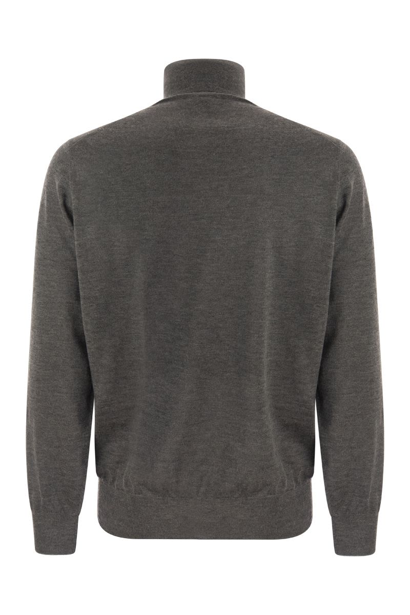 Lightweight turtleneck sweater in cashmere and silk - VOGUERINI