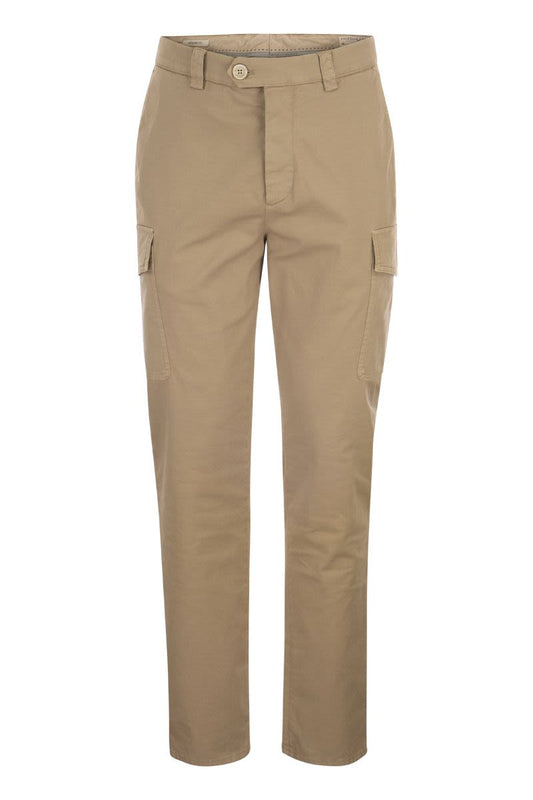 Garment-dyed Leisure fit trousers - VOGUERINI