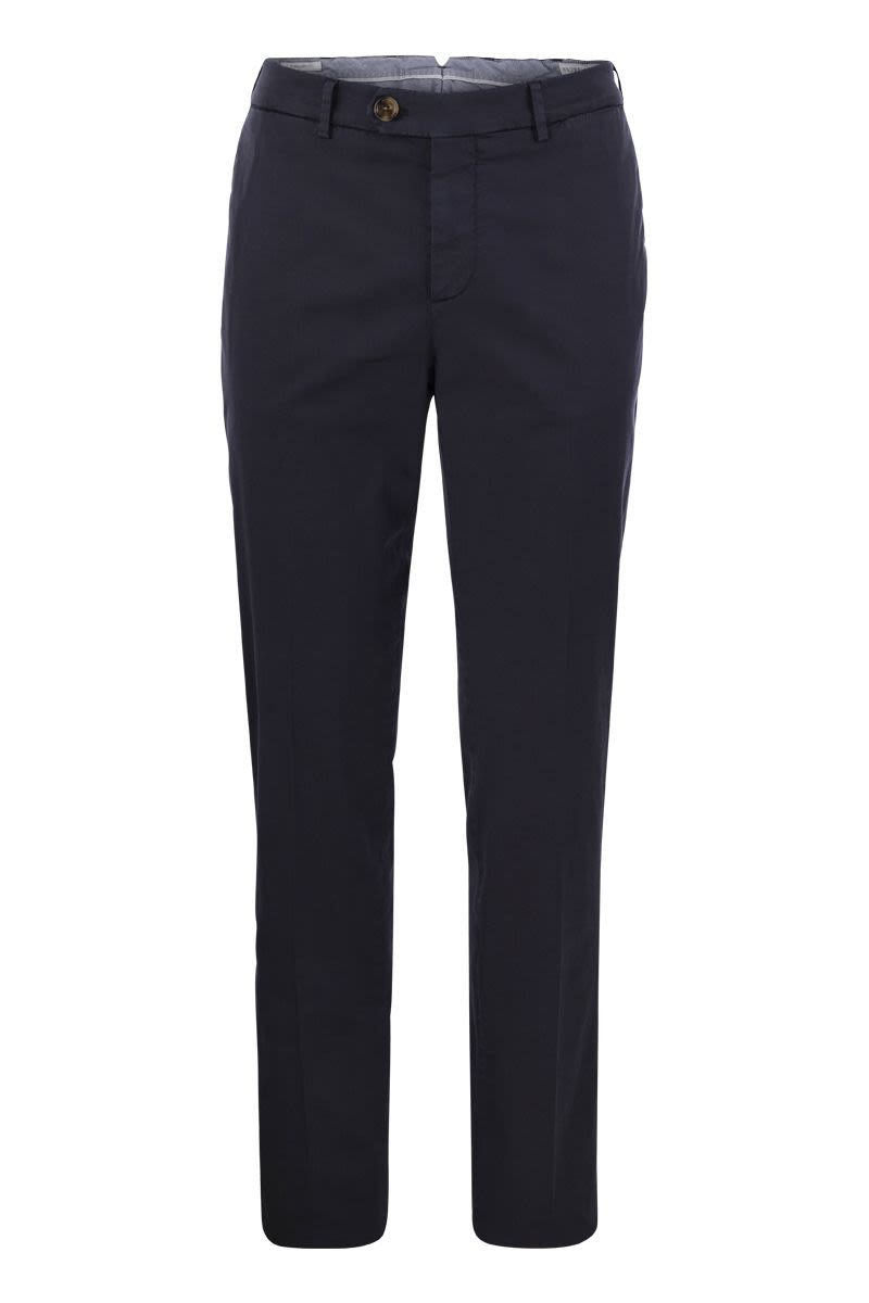 Italian fit cotton gabardine trousers - VOGUERINI