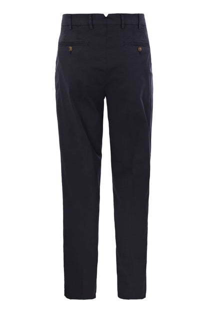 Italian fit cotton gabardine trousers - VOGUERINI